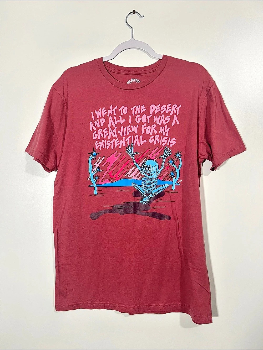 EMO NITE Graphic Short Sleeve Tee in Red Like New